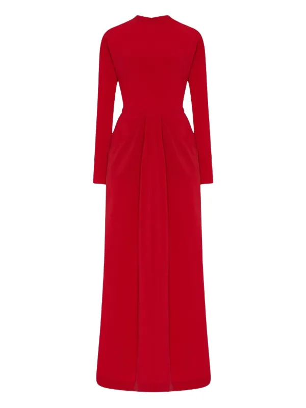 The Row Anselm Long-sleeve Maxi Dress in Red