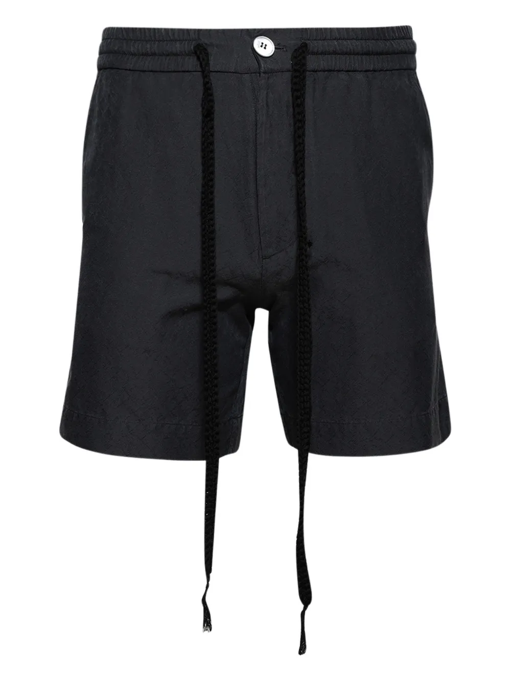 The Elder Statesman drawstring silk shorts | Black | Image 1