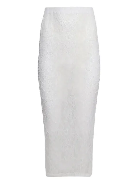 WARDROBE.NYC lace tube midi skirt