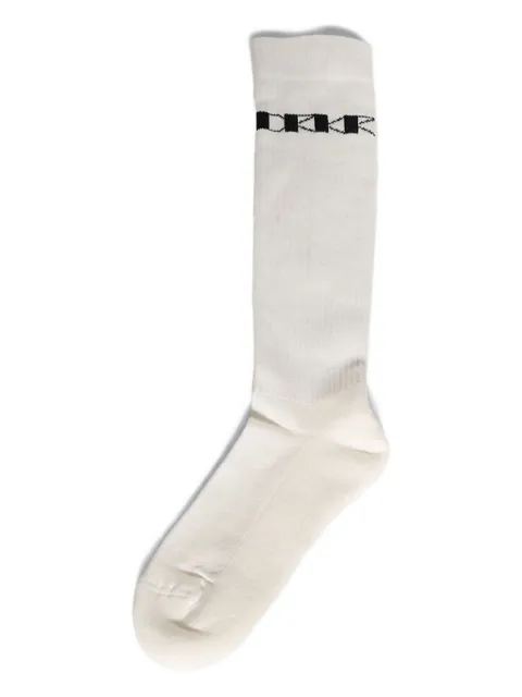 Rick Owens DRKSHDW embroidered-logo knee-high socks