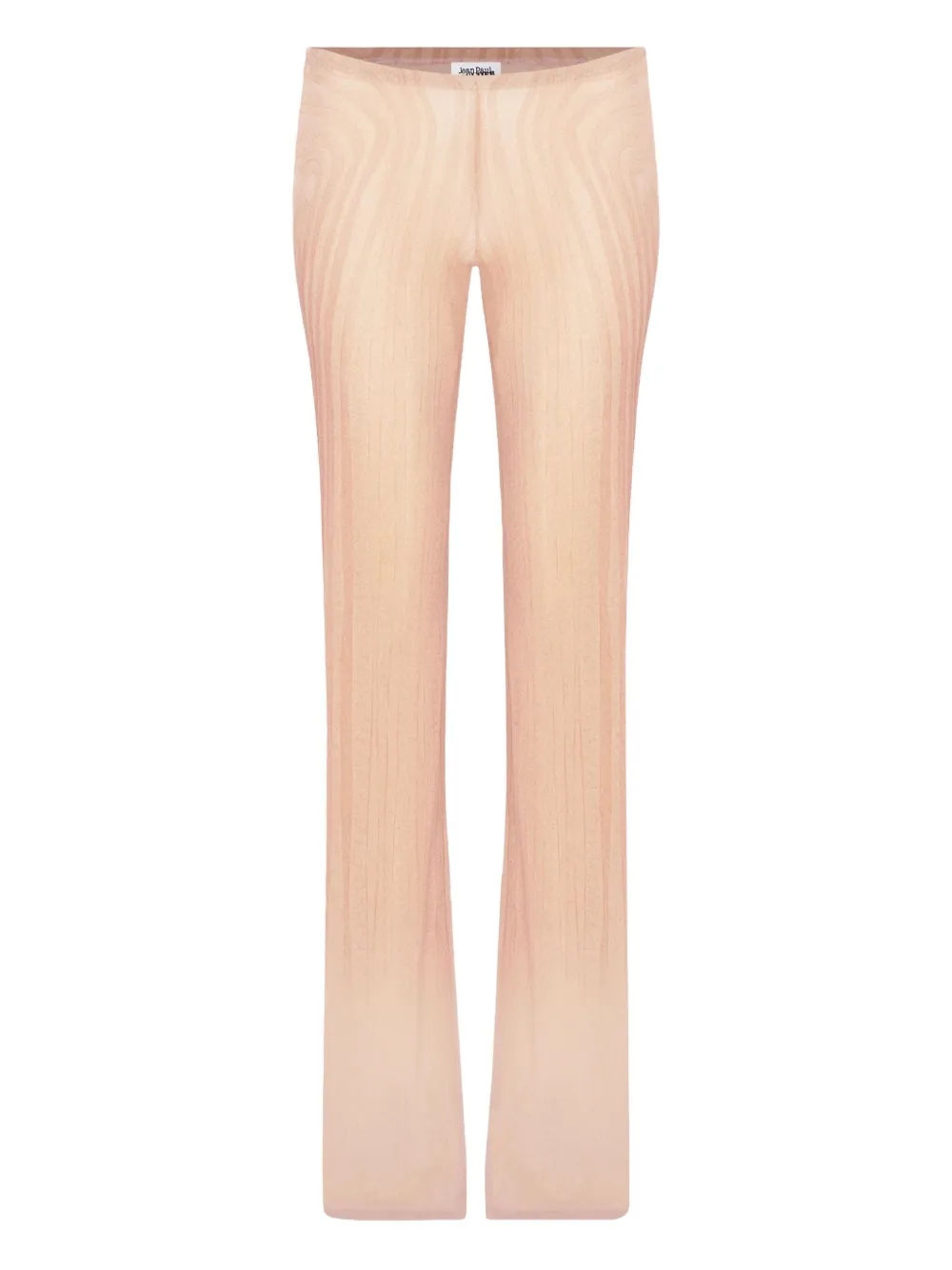 Jean Paul Gaultier Spiral-print mesh trousers Beige