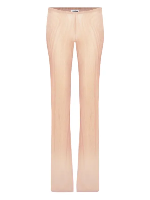 Jean Paul Gaultier Spiral-print mesh trousers