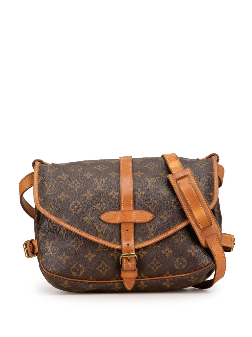 LOUIS VUITTON 1991 MONOGRAM SAUMUR 30 CROSSBODY BAG