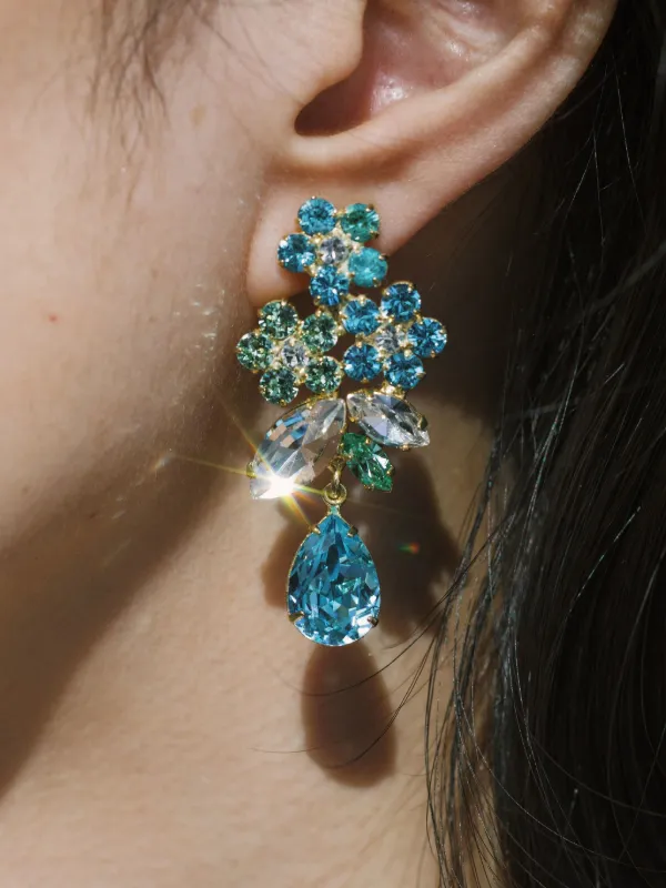 Jennifer Behr Bouquet ピアス | ブルー | FARFETCH JP