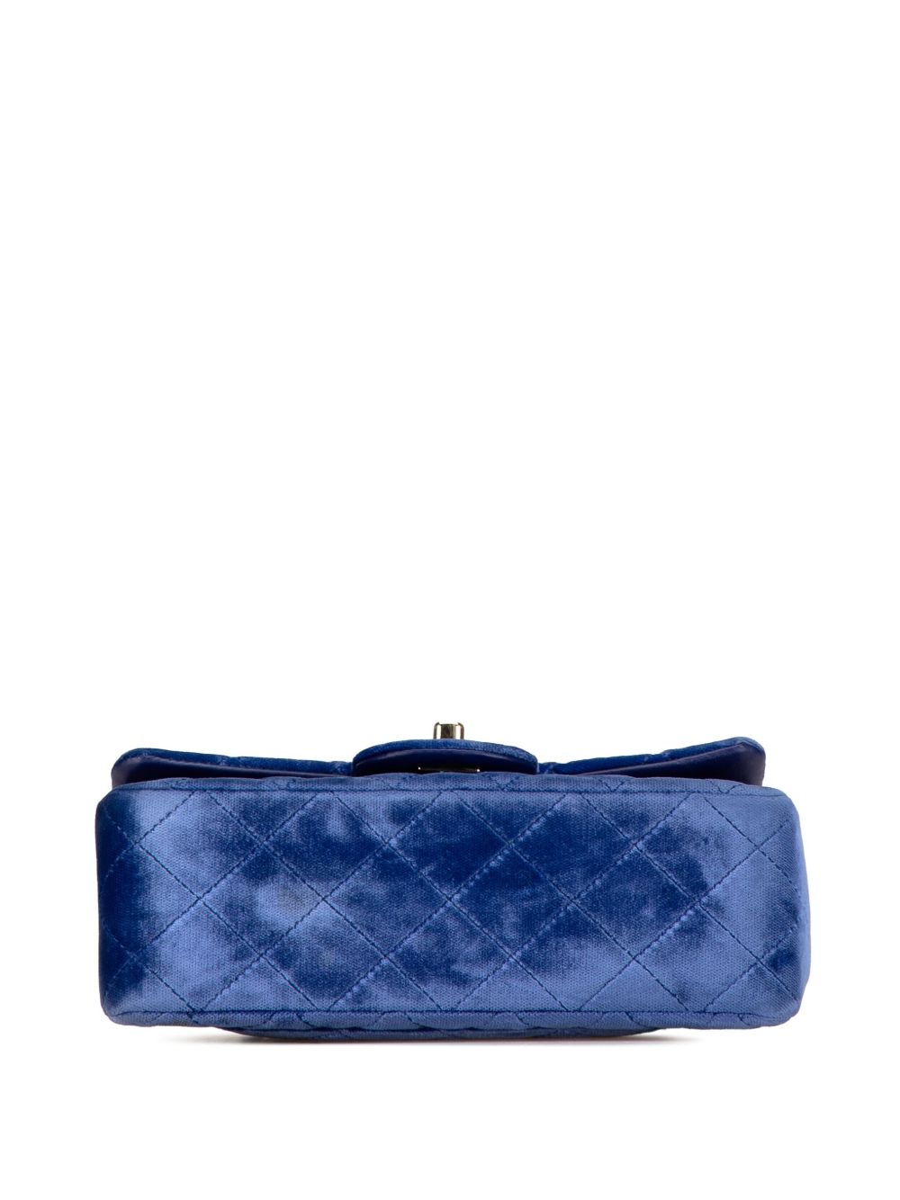 CHANEL 2015-2016 MINI RECTANGULAR CLASSIC VELVET SINGLE FLAP CROSSBODY BAG