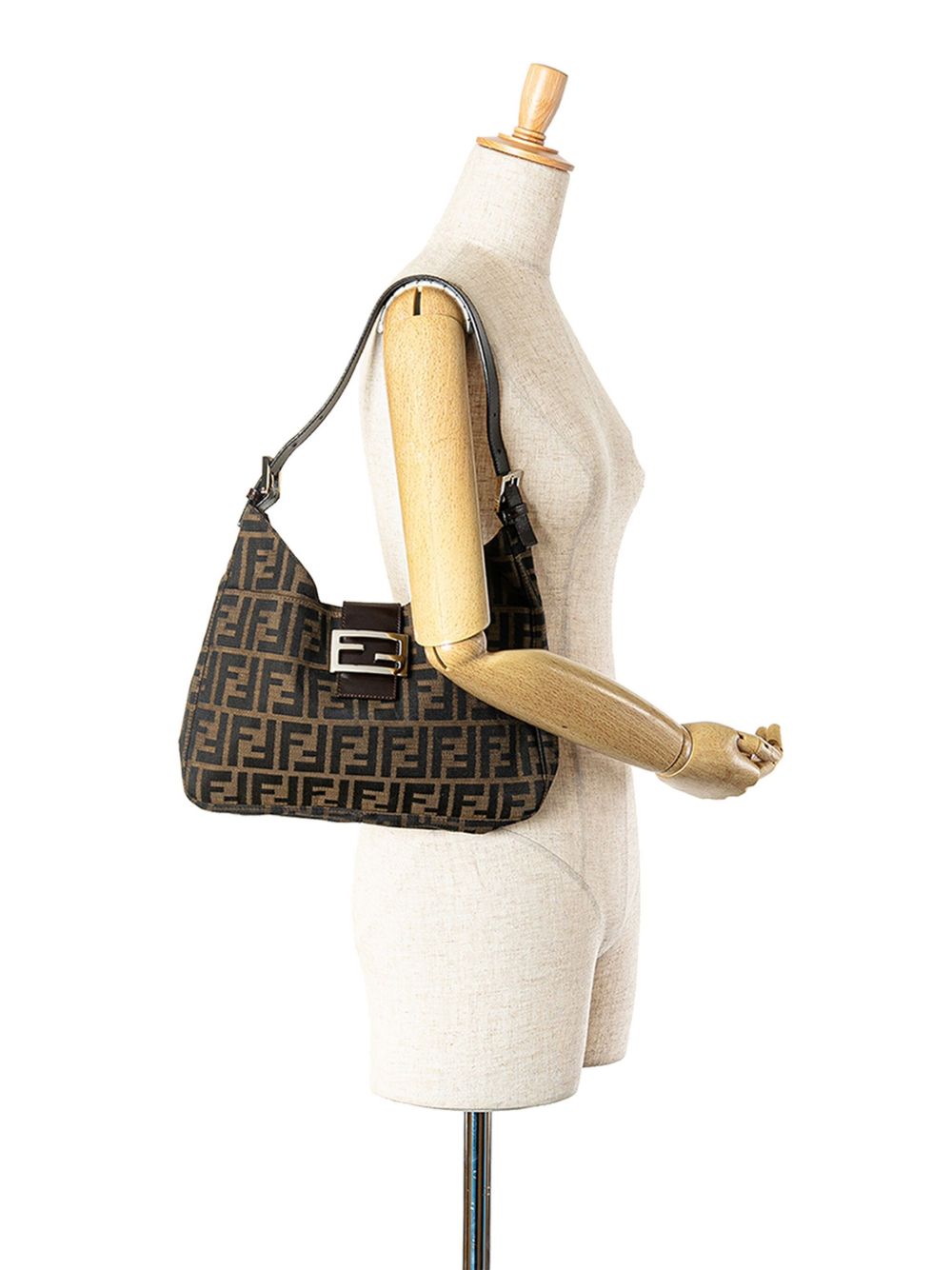 Fendi Pre-Owned 2000-2010 Zucca Canvas shoulder bag - Brown