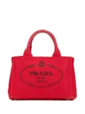 Prada Pre-Owned 2010-2024 Small Canapa Logo satchel - Red