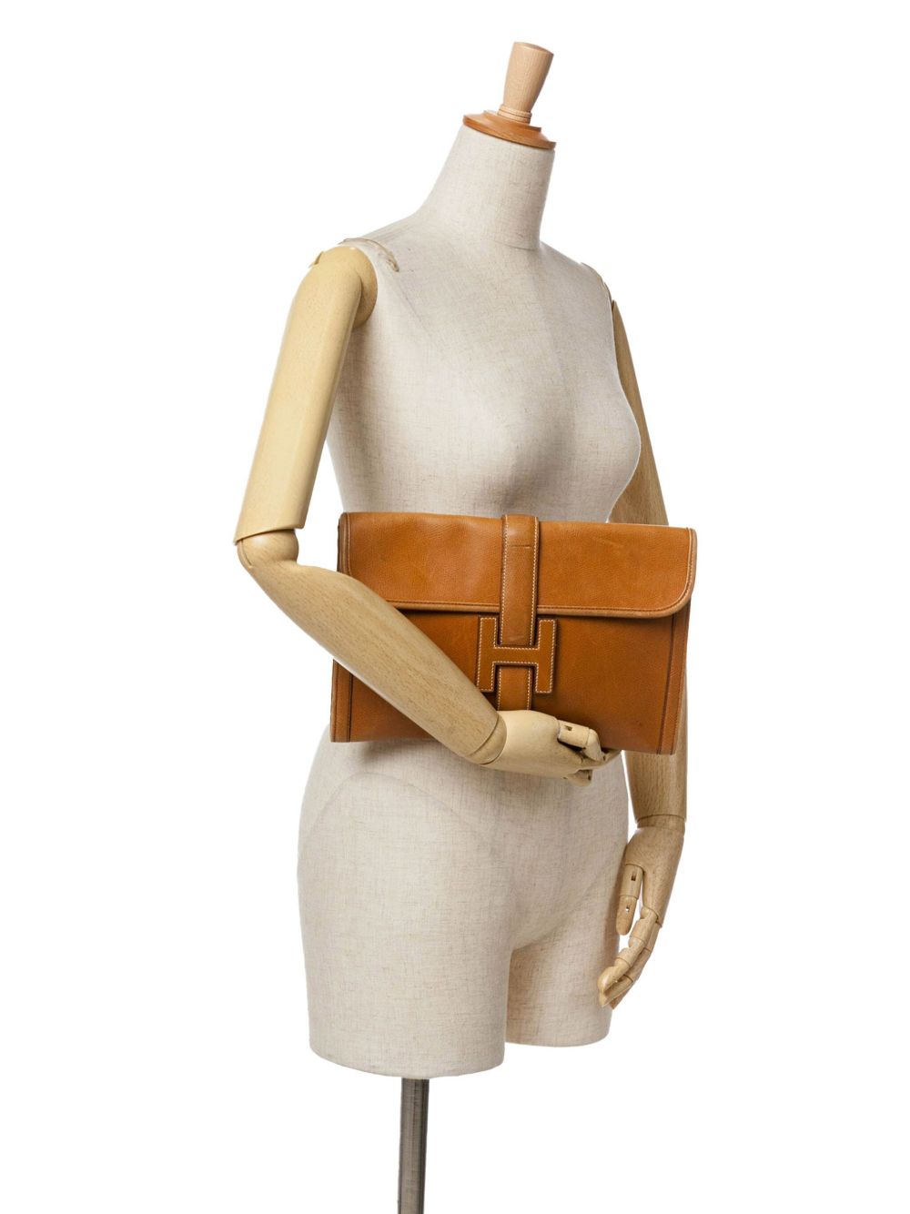 Hermès Pre-Owned 1978 Courchevel Jige Elan 29 clutch - Bruin