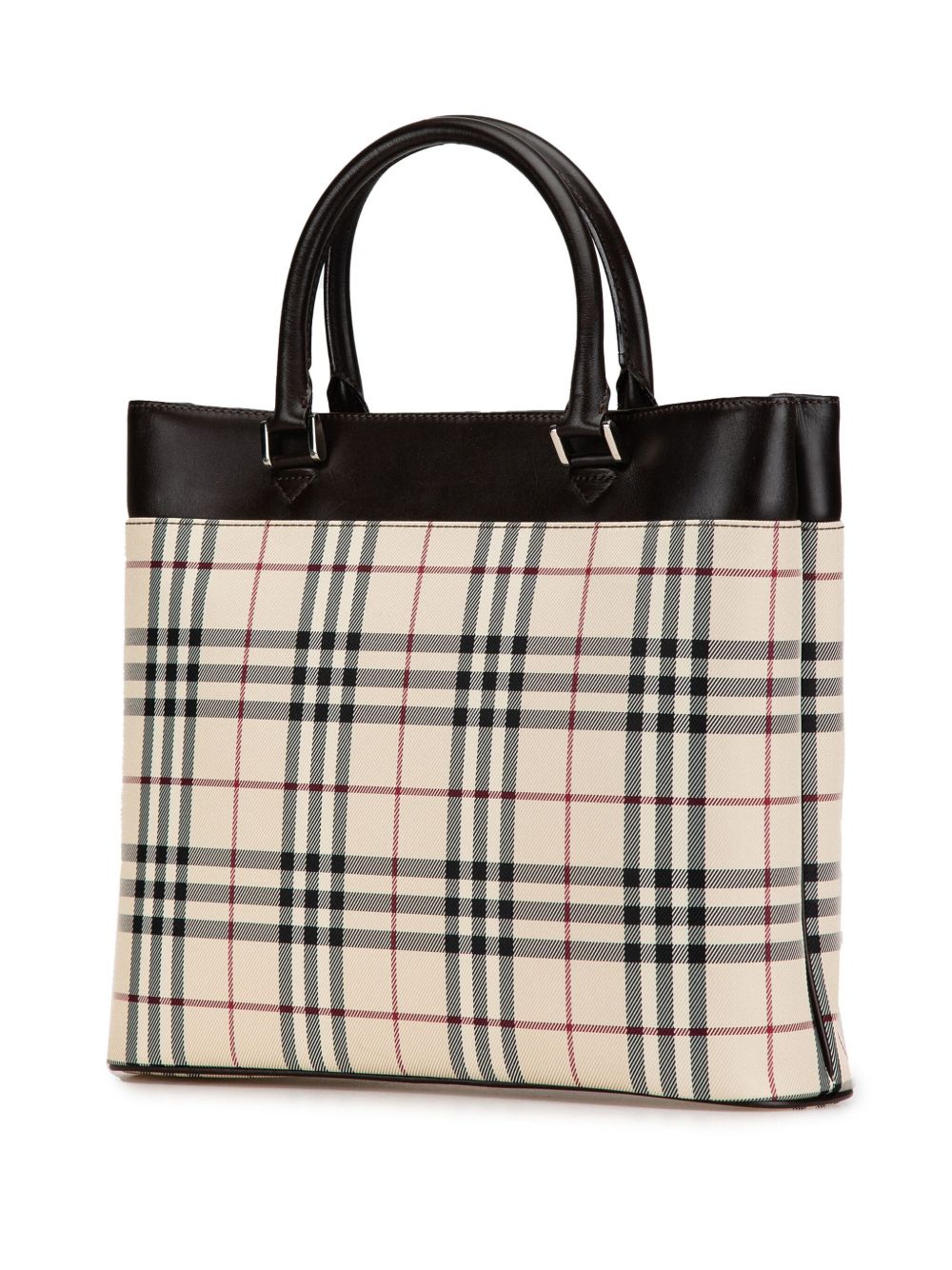 BURBERRY 2000-2017 HOUSE CHECK CANVAS TOTE BAG