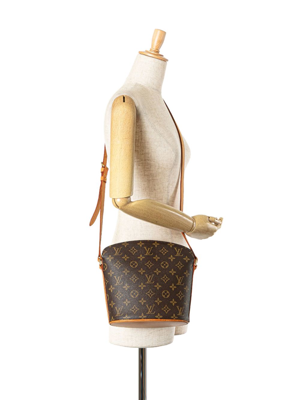 Louis Vuitton Pre-Owned 2001 Monogram Drouot crossbodytas - Bruin