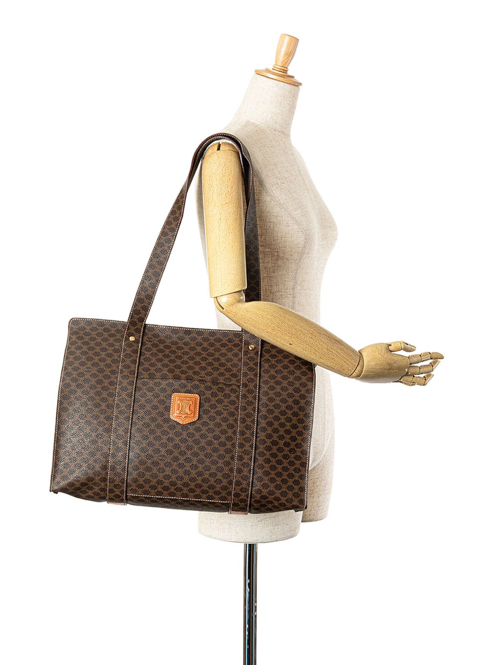 Céline Pre-Owned 1998 Macadam Coated Canvas tote bag - Brown