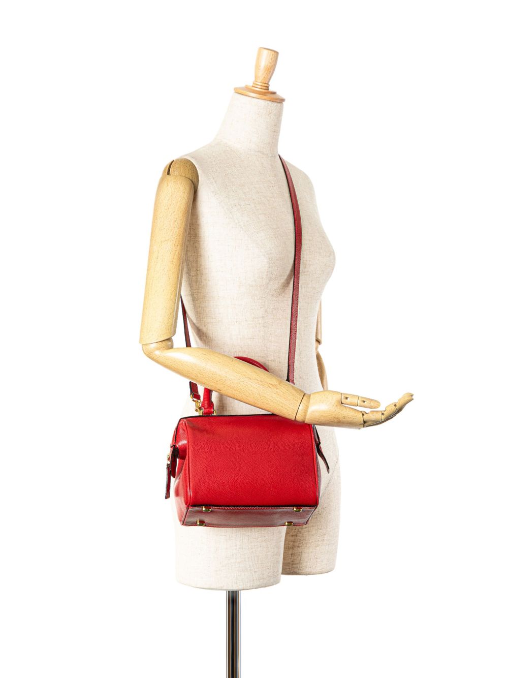 Céline Pre-Owned 1994 Mini Calfskin satchel - Red