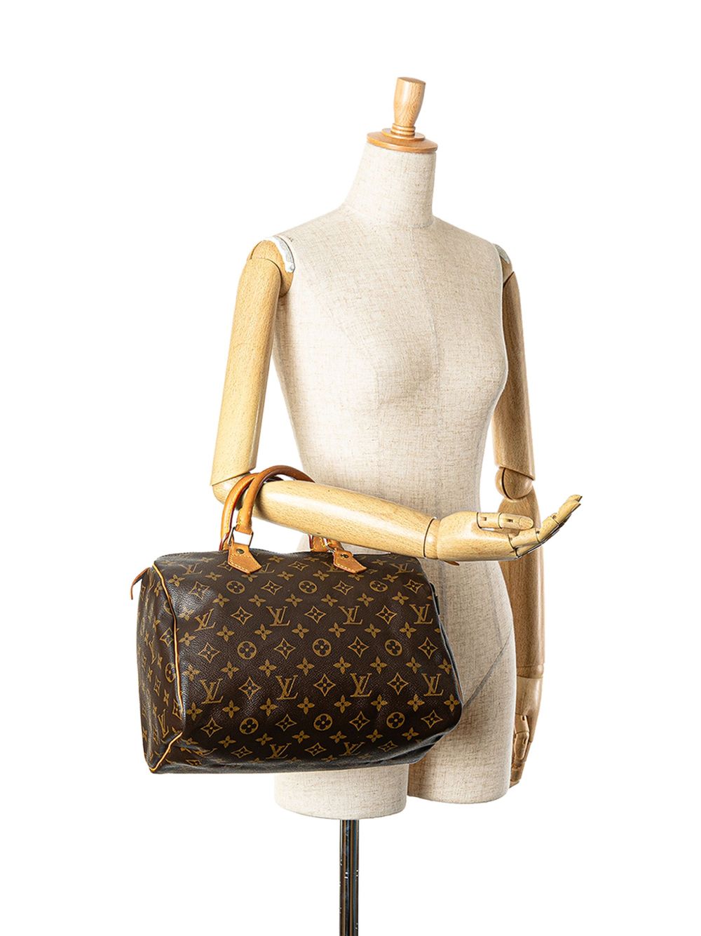 Louis Vuitton Pre-Owned 2004 Speedy 30 Boston tas met monogram - Bruin