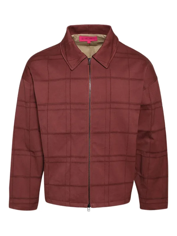 The Elder Statesman Check-patterned Zip-up Jacket in Brown
