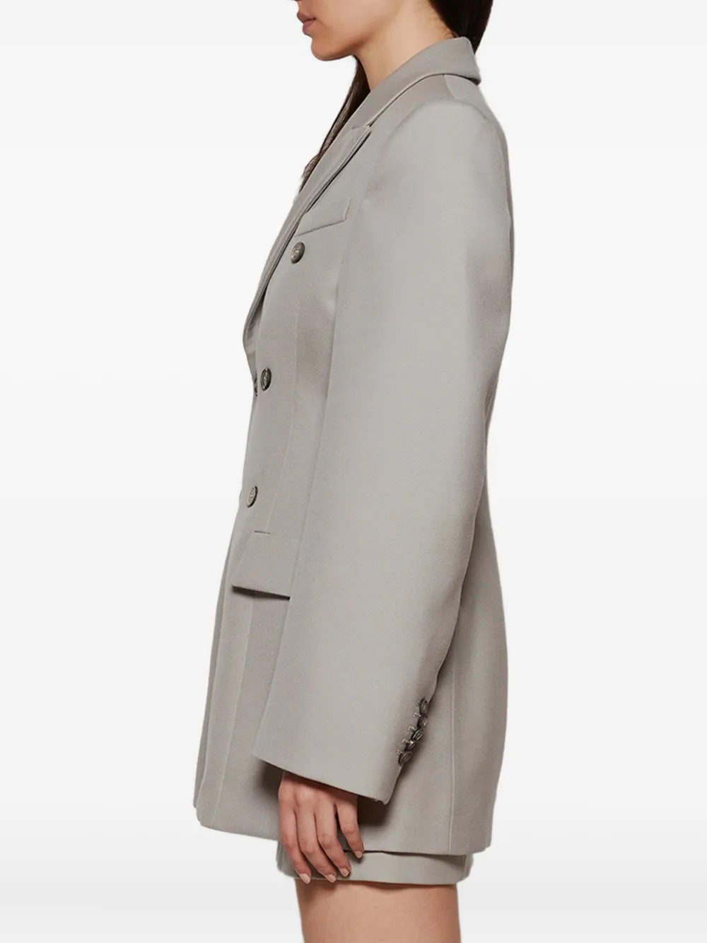 WARDROBE.NYC Blazer met dubbele rij knopen Grijs
