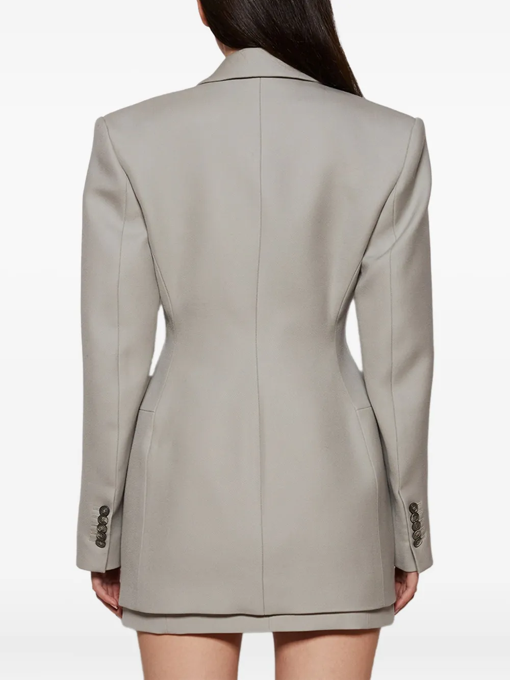 WARDROBE.NYC Blazer met dubbele rij knopen Grijs