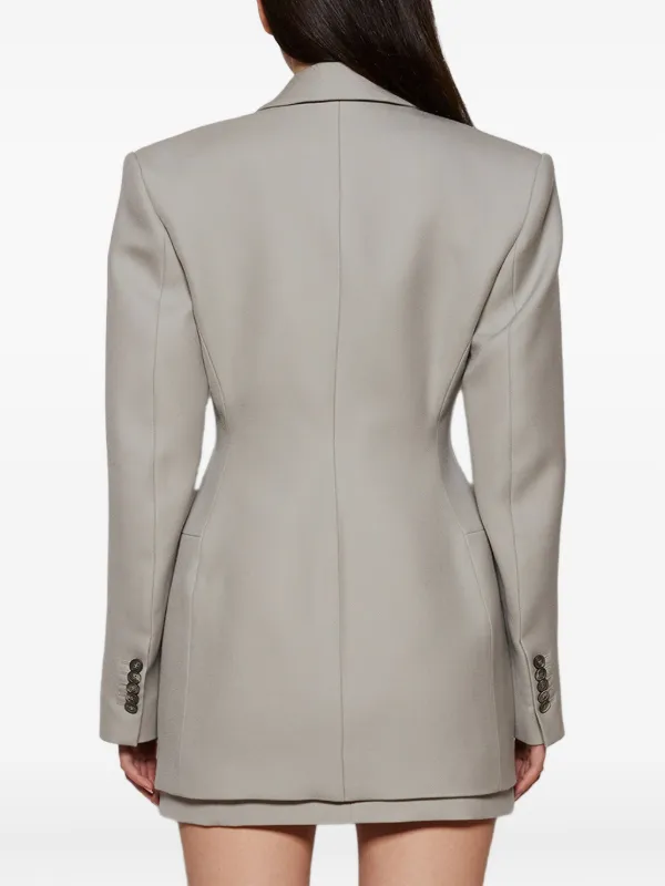 Contour double-breasted Blazer Grey FARFETCH TR