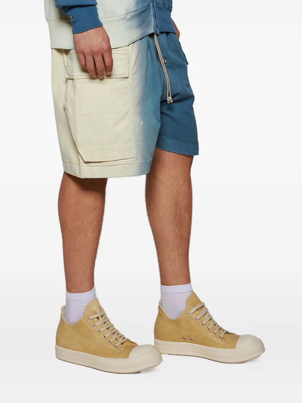 Rick Owens DRKSHDW suede low-top sneakers Neutrals