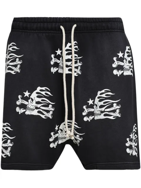 HELLSTAR skull-print shorts 