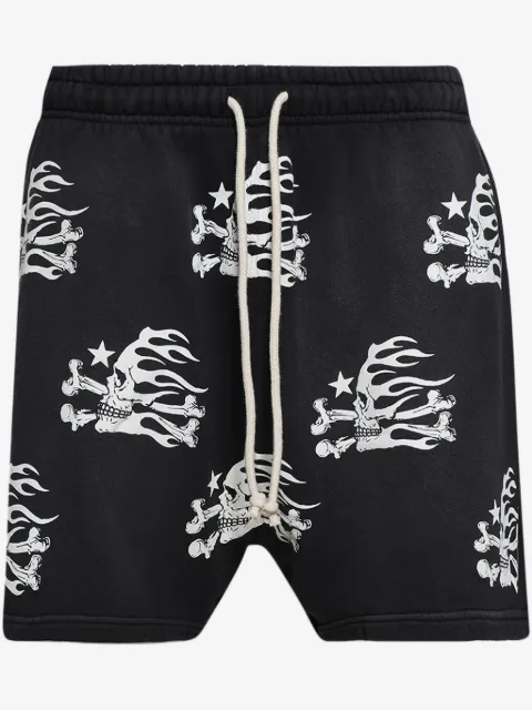 HELLSTAR skull-print shorts 