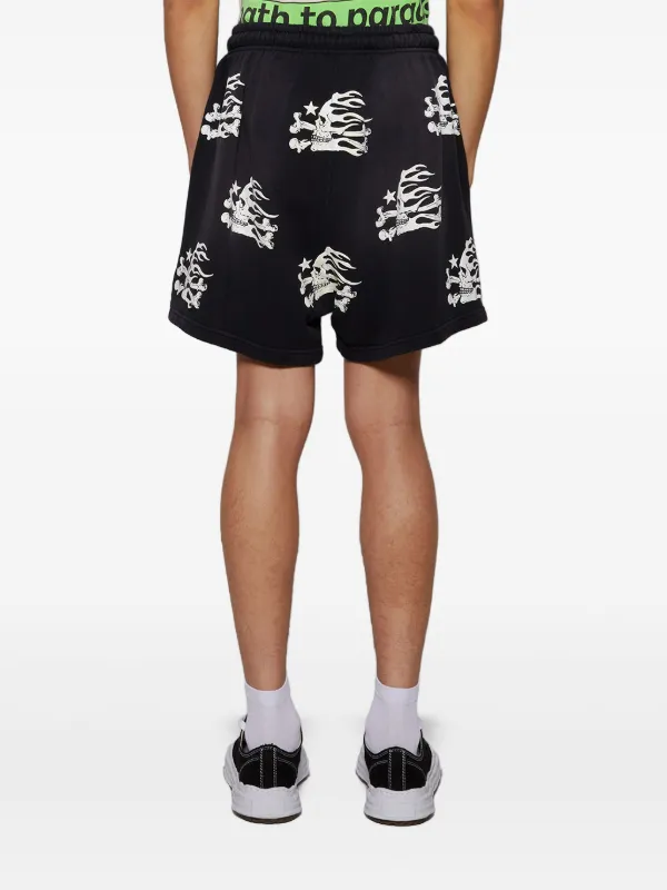 HELLSTAR skull-print Shorts | Black | FARFETCH