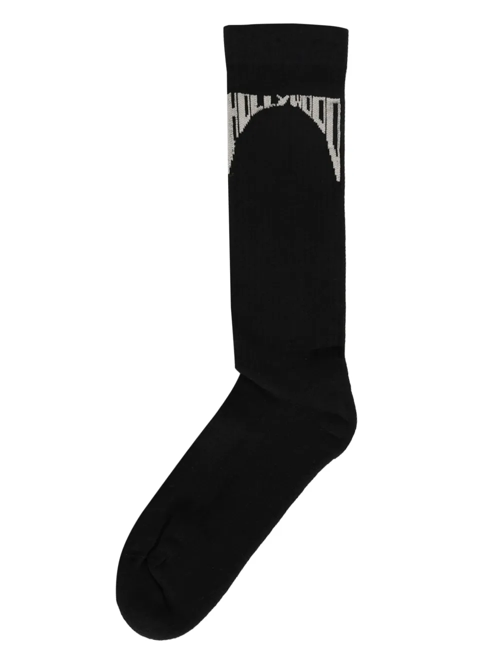 Rick Owens DRKSHDW pattern knee-high socks | Black | Image 1