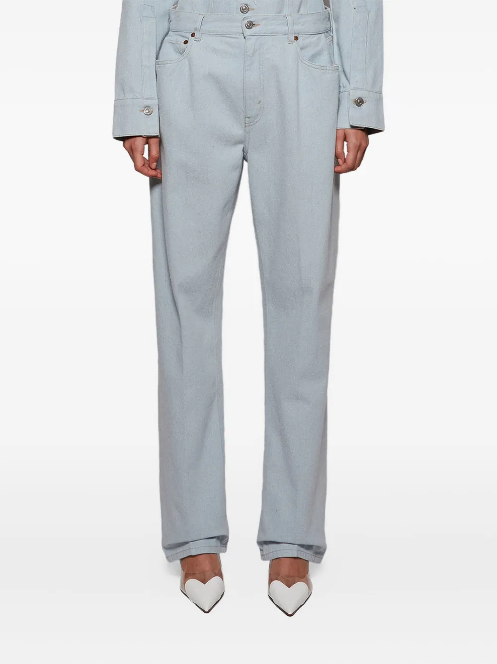 Victoria Beckham kick-pocket jeans Blauw