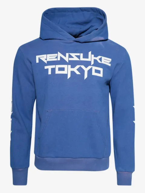 RENSUKE TOKYO logo print cotton hoodie