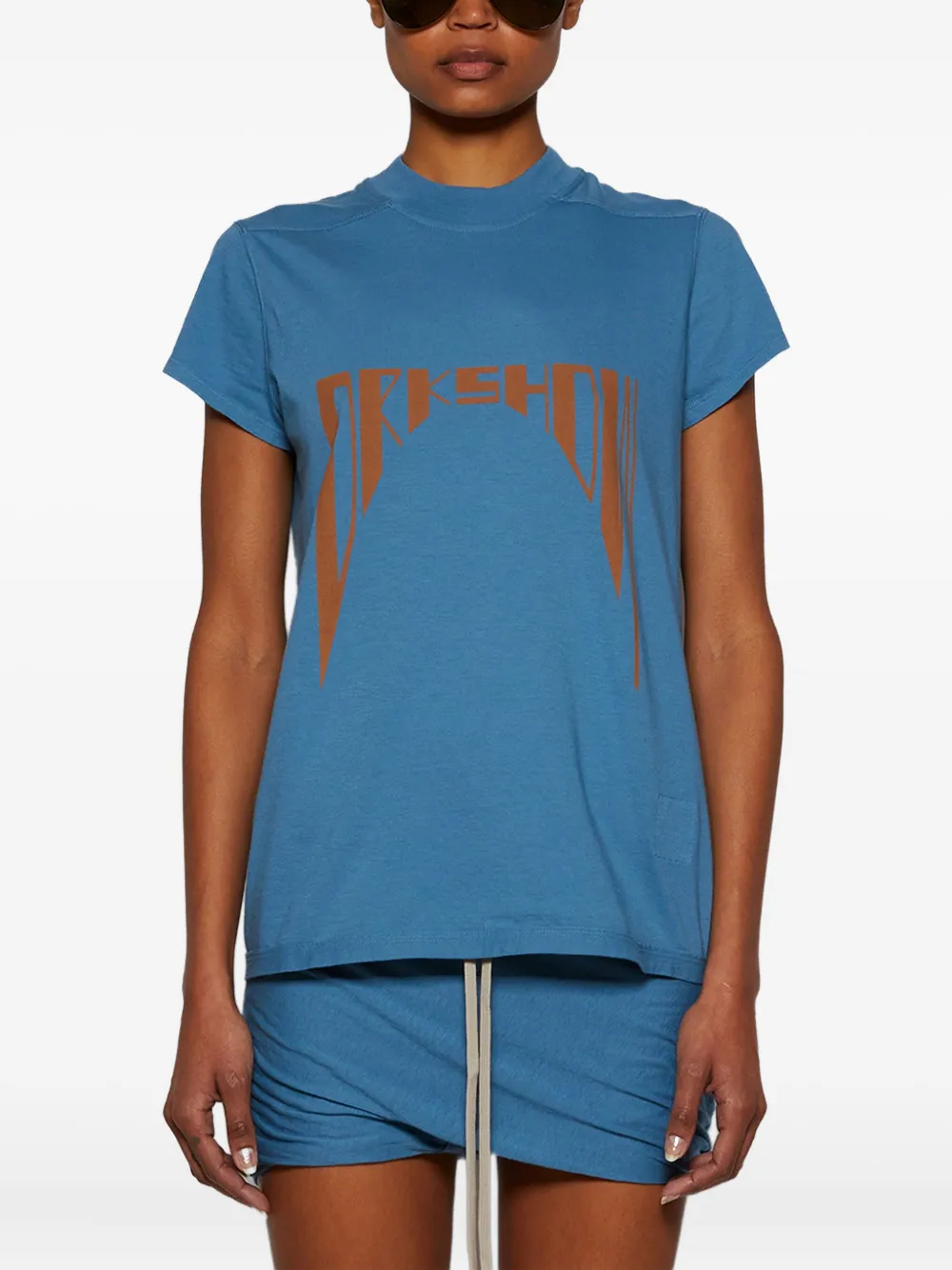 Rick Owens DRKSHDW T-shirt met grafische print Blauw