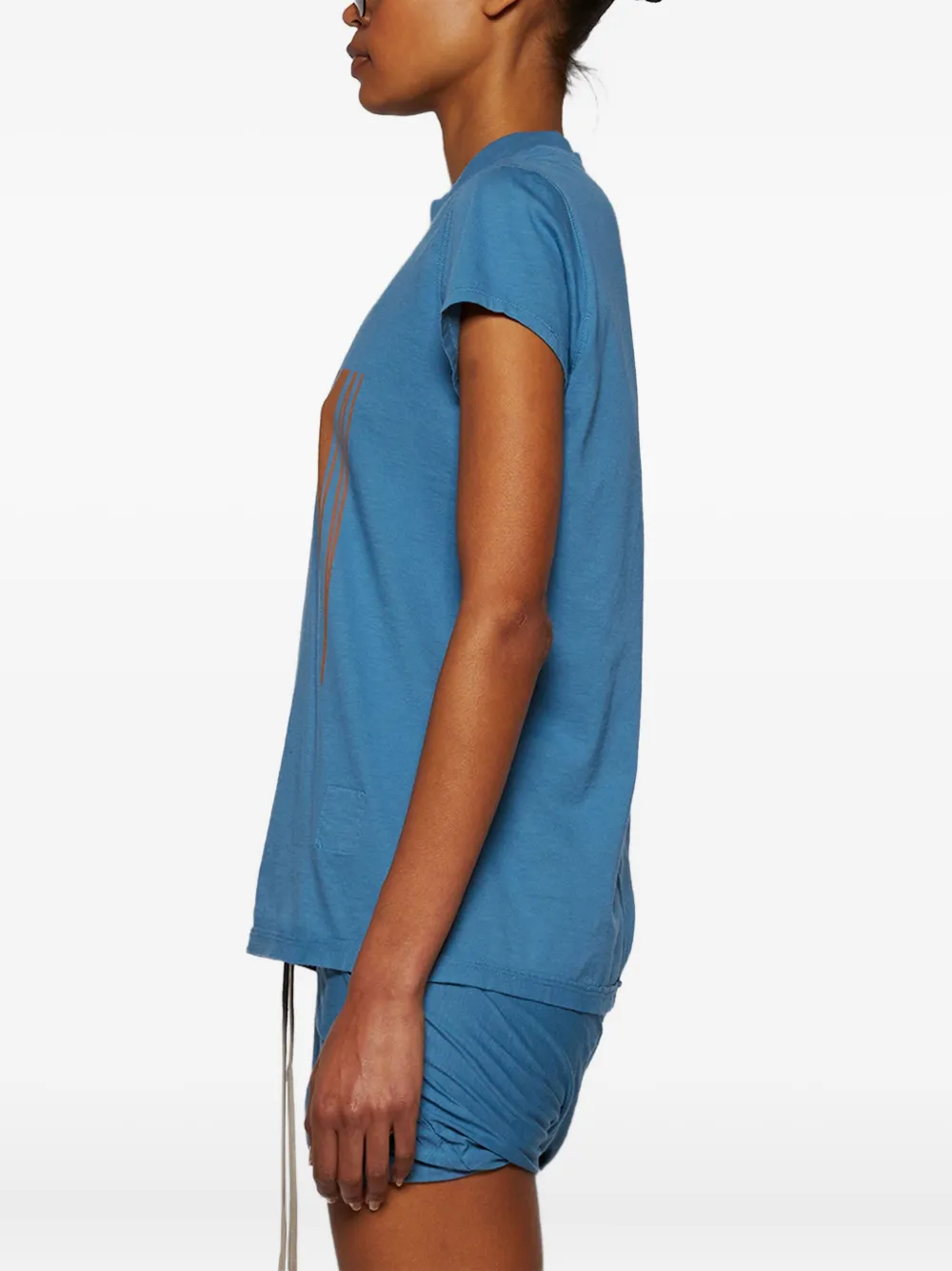 Rick Owens DRKSHDW T-shirt met grafische print Blauw