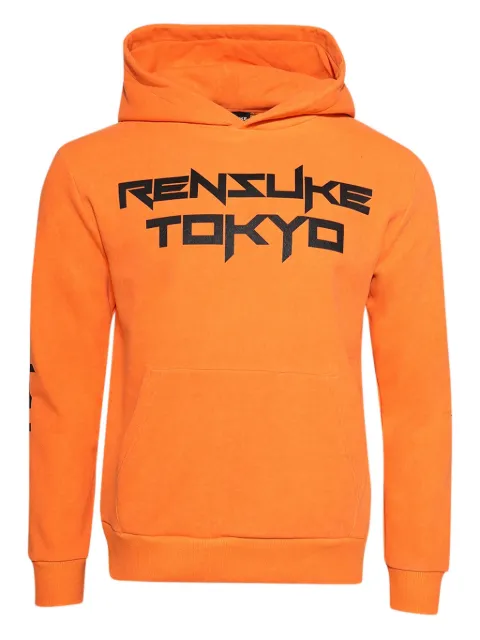 RENSUKE TOKYO logo-print cotton hoodie
