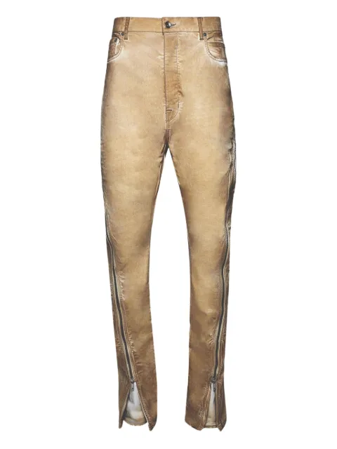Rick Owens DRKSHDW jeans con detalle de cierre