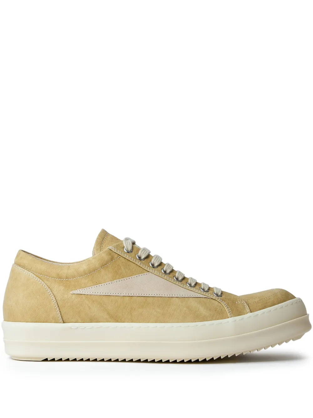 Rick Owens DRKSHDW leather sneakers 8111 PARCHMENT MILK MILK