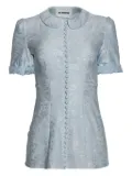 Jil Sander Peter Pan-collar blouse - Blue