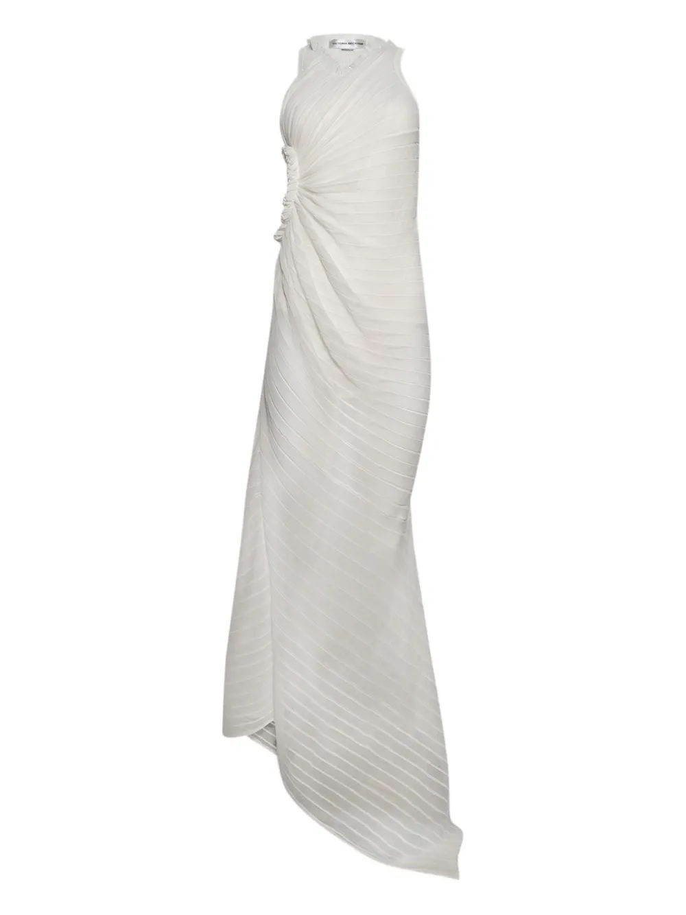 Victoria Beckham gathered sleeveless dress Wit