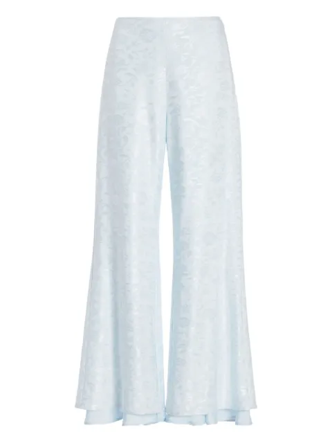Jil Sander pantalones acampanados con estampado floral