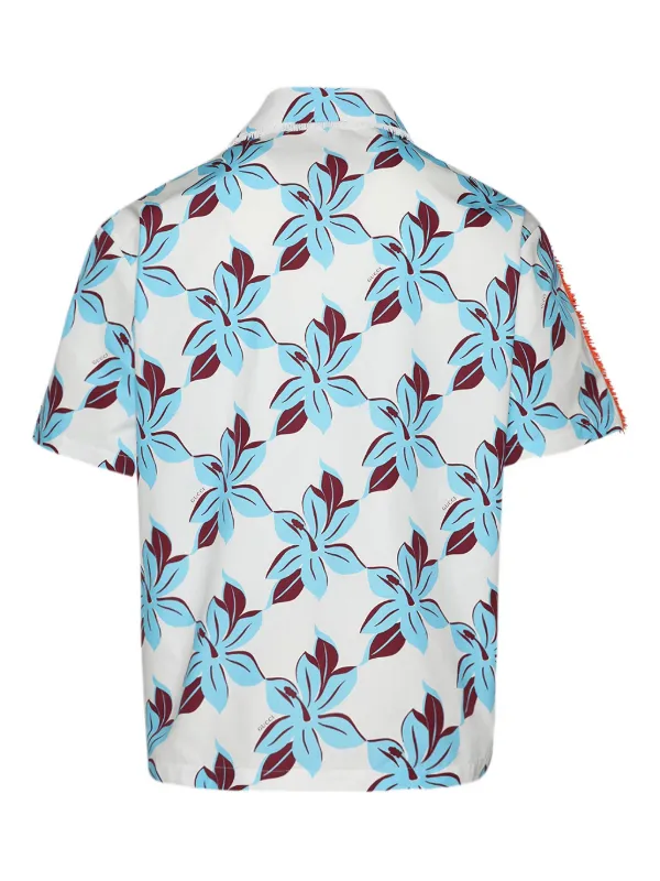 Gucci dolphin-print Shirt | White | FARFETCH