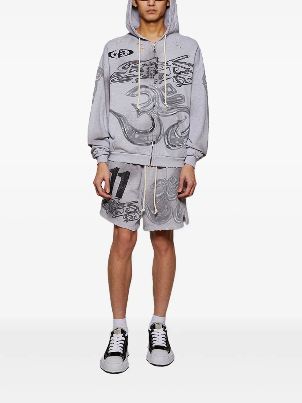 HELLSTAR bermudas con estampado gráfico | Shorts para correr | Image 2