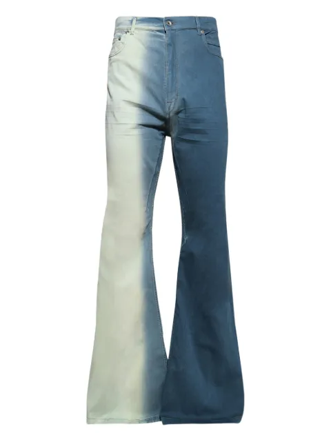 Rick Owens DRKSHDW ombré flared jeans