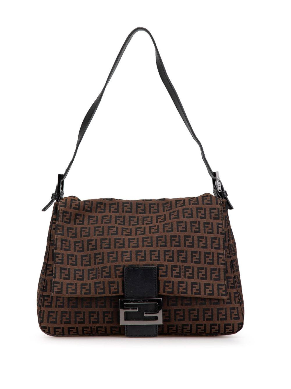 Fendi Pre-Owned 2000-2010 Zucchino Canvas Mamma Forever shoulder bag - Brown