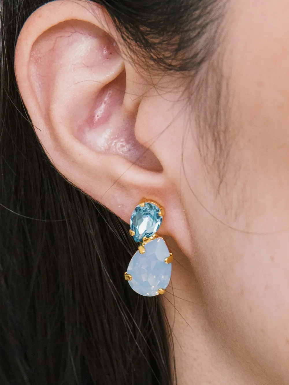 Jennifer Behr Nadia earrings - Blauw