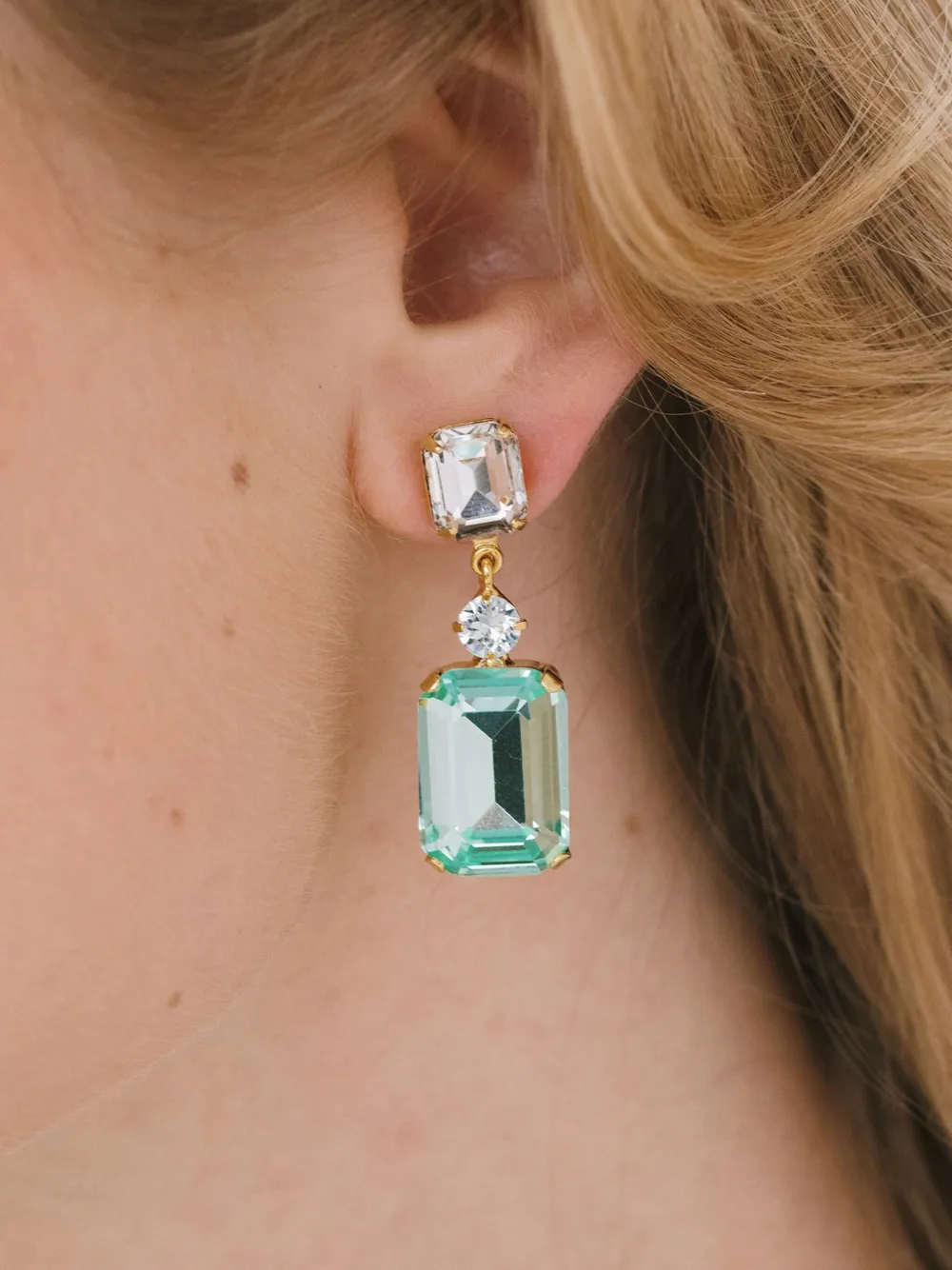 Jennifer Behr Justine earrings - Groen