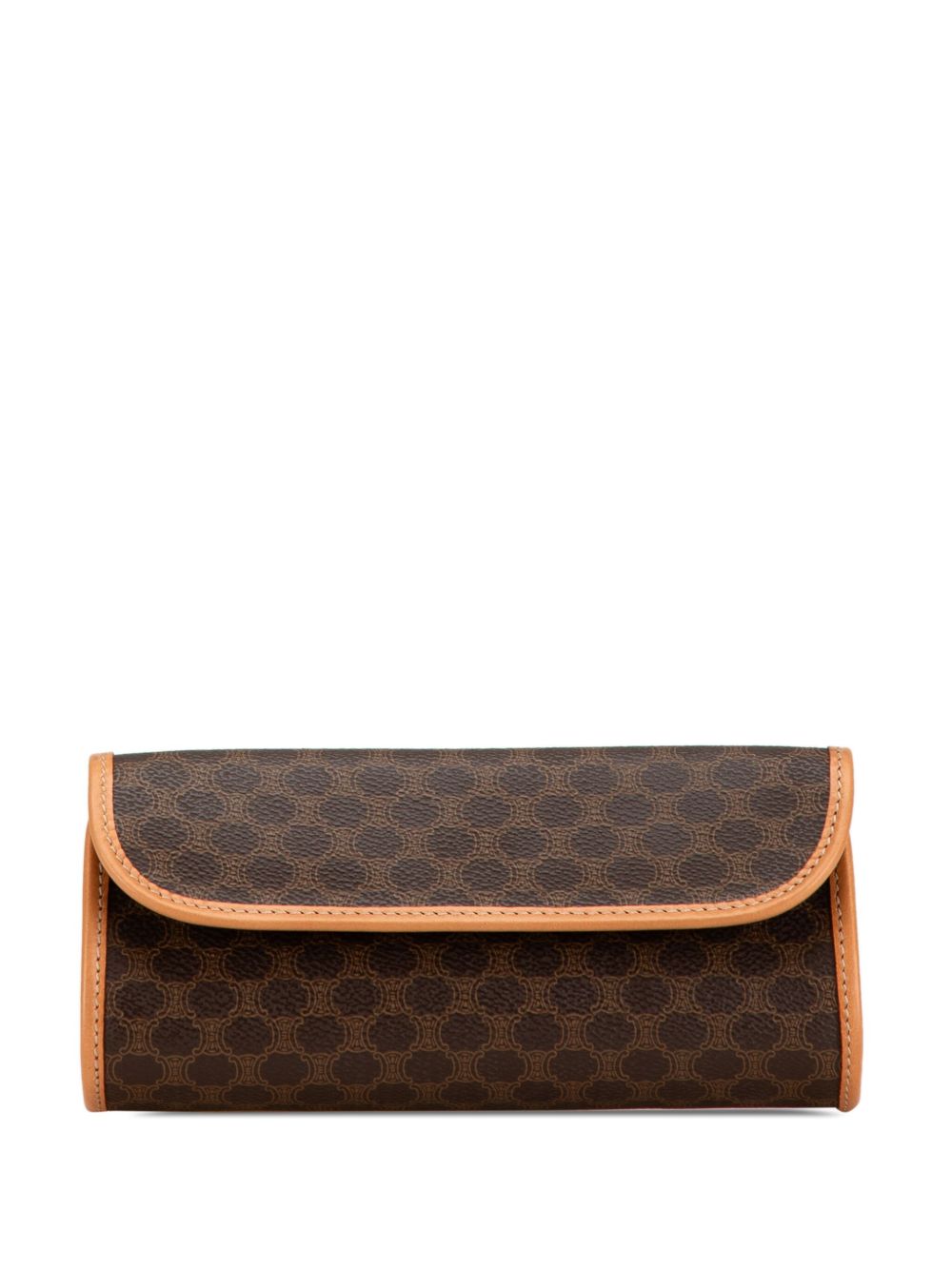 Céline Pre-Owned 1999 Macadam Coated Canvas clutch bag - Brown