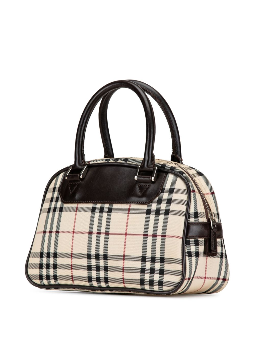 BURBERRY 2000-2017 HOUSE CHECK CANVAS HANDBAG