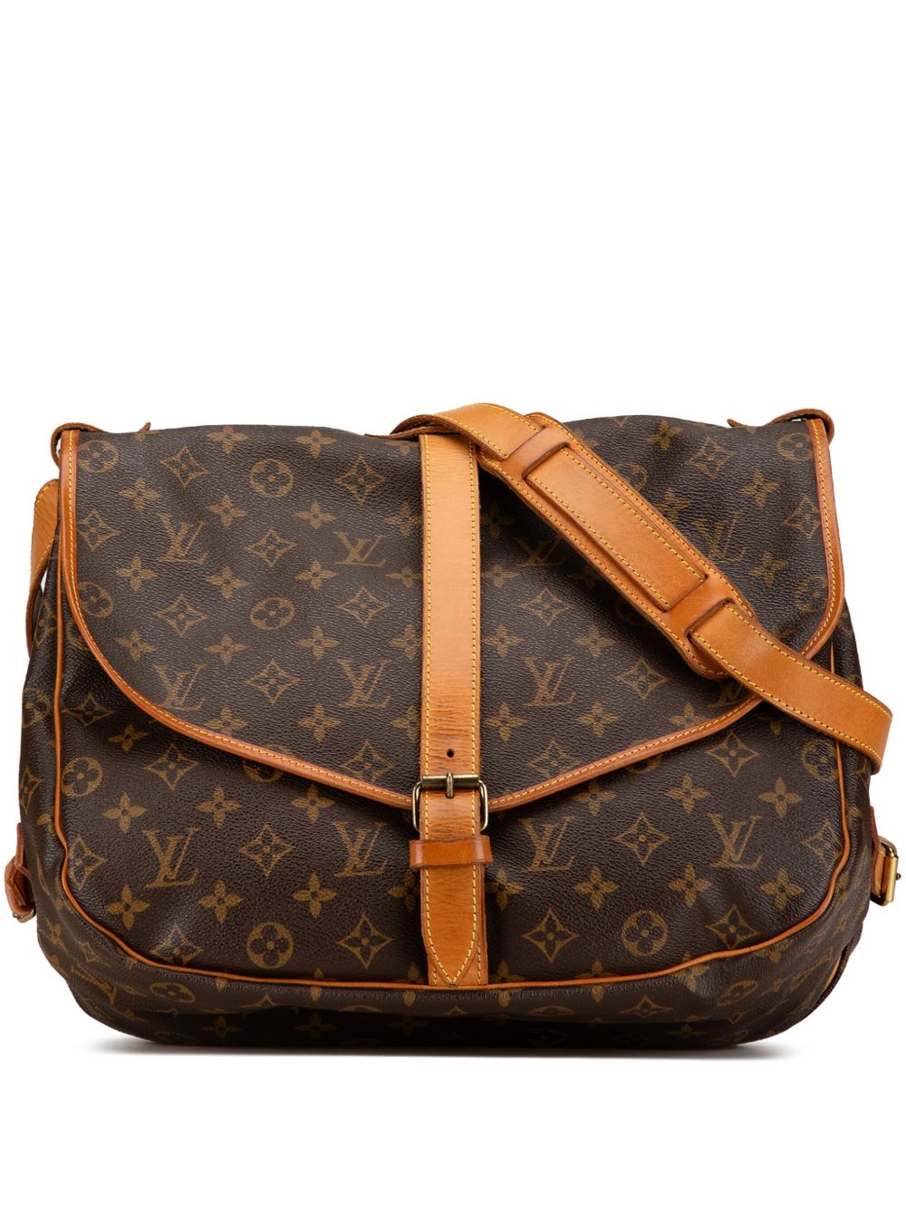 LOUIS VUITTON 1995 MONOGRAM SAUMUR 35 CROSSBODY BAG