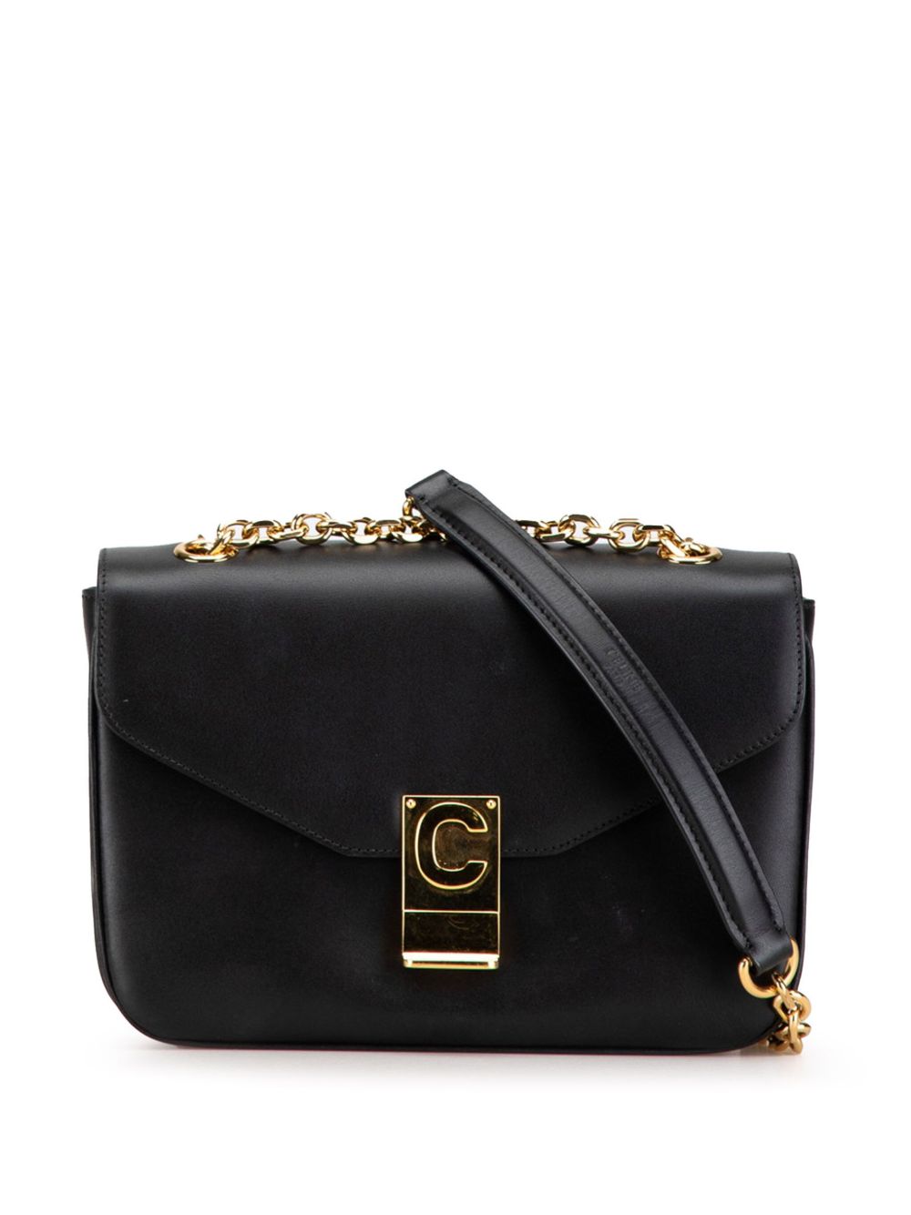 Céline Pre-Owned 2019 Medium Leather C Bag crossbody bag - Black