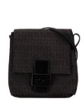 Fendi Pre-Owned 2000-2023 Zucchino Canvas crossbody bag - Black