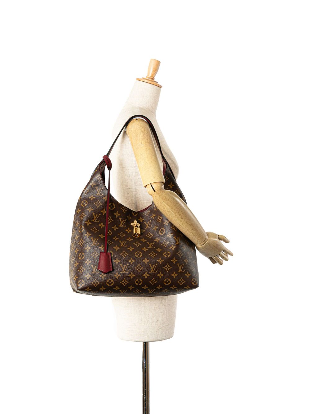 Louis Vuitton Pre-Owned 2018 Monogram Flower hobo tas - Bruin