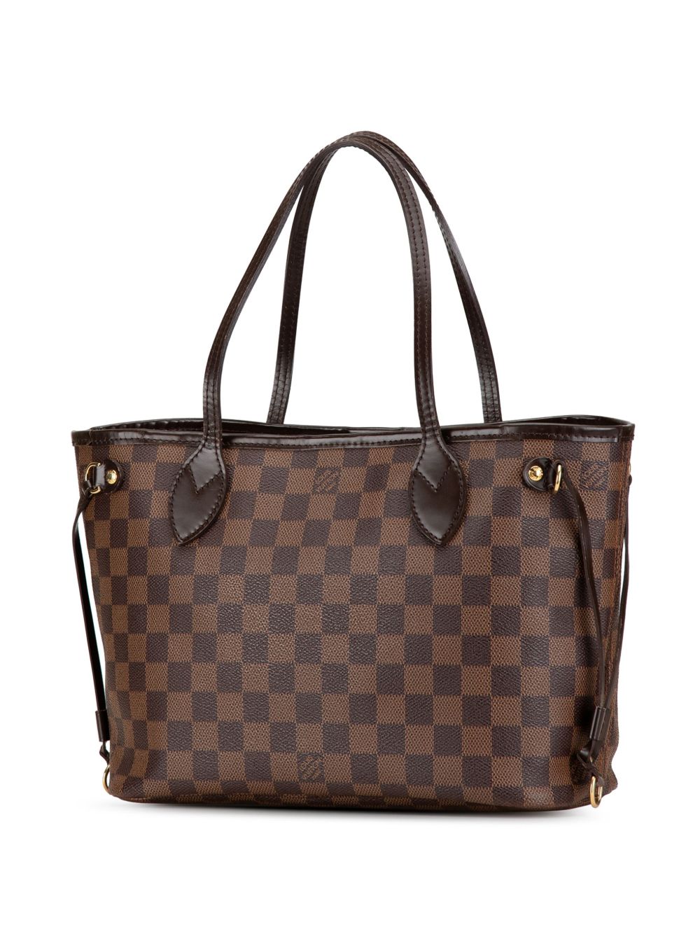 LOUIS VUITTON 1990-2024 DAMIER EBENE NEVERFULL PM TOTE BAG