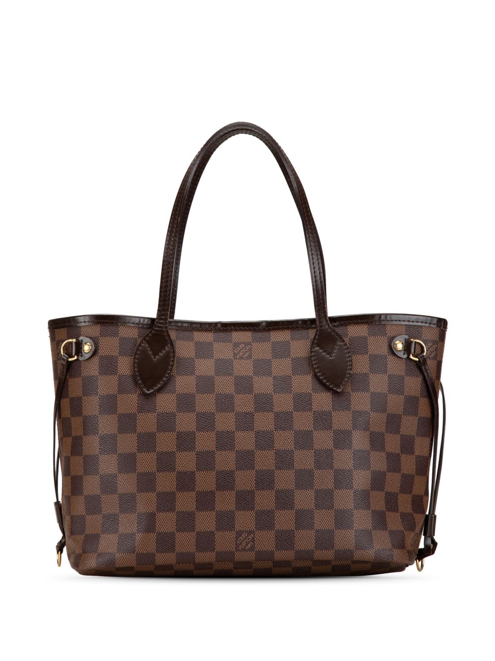 LOUIS VUITTON 1990-2024 DAMIER EBENE NEVERFULL PM TOTE BAG